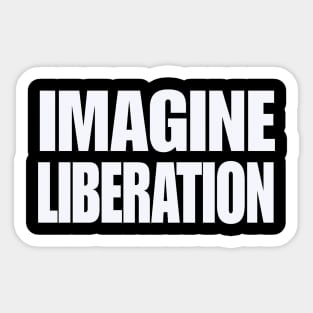 IMAGINE LIBERATION - Redo - White - Front Sticker